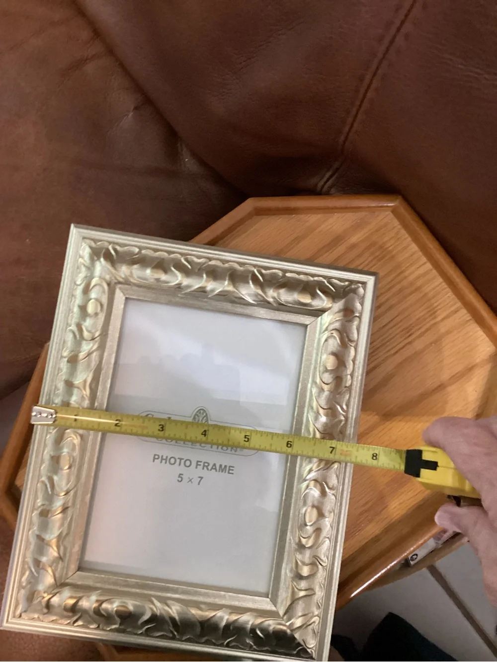 Gold Tone Ornate 5x7 Photo Frame